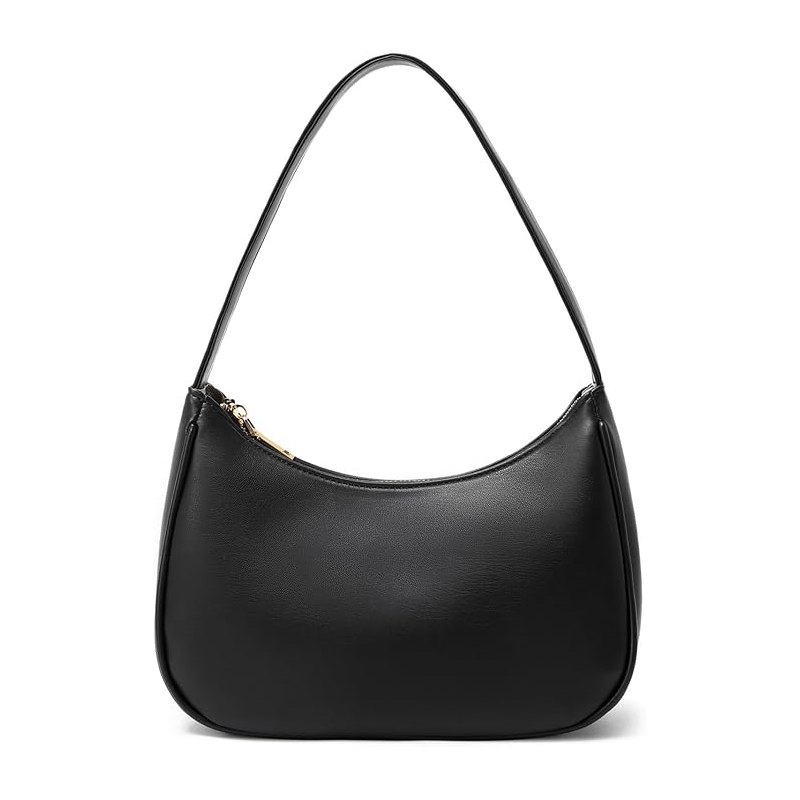 Curved underarm shoulder bag