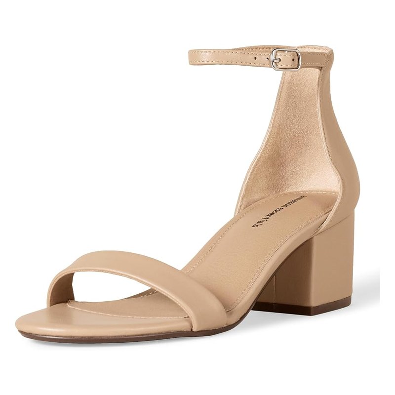 Ankle-strap block sandal